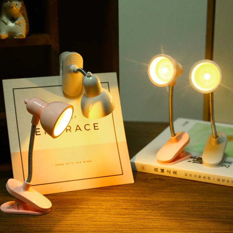 Mini LED Clamp Lamp Portable USB-Powered Desk Light with Adjustable Flexible Neck, Strong Clamp Base, Eye-Friendly Flicker-Free Lighting for Home, Office, Bedside & Travel ( Random Color) - Image 5