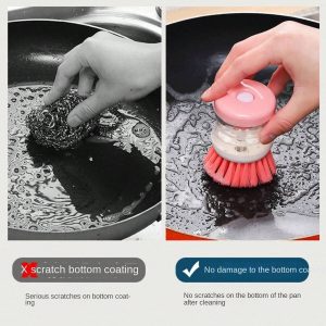 Mini Kitchen Liquid Dish Cleaning Brush