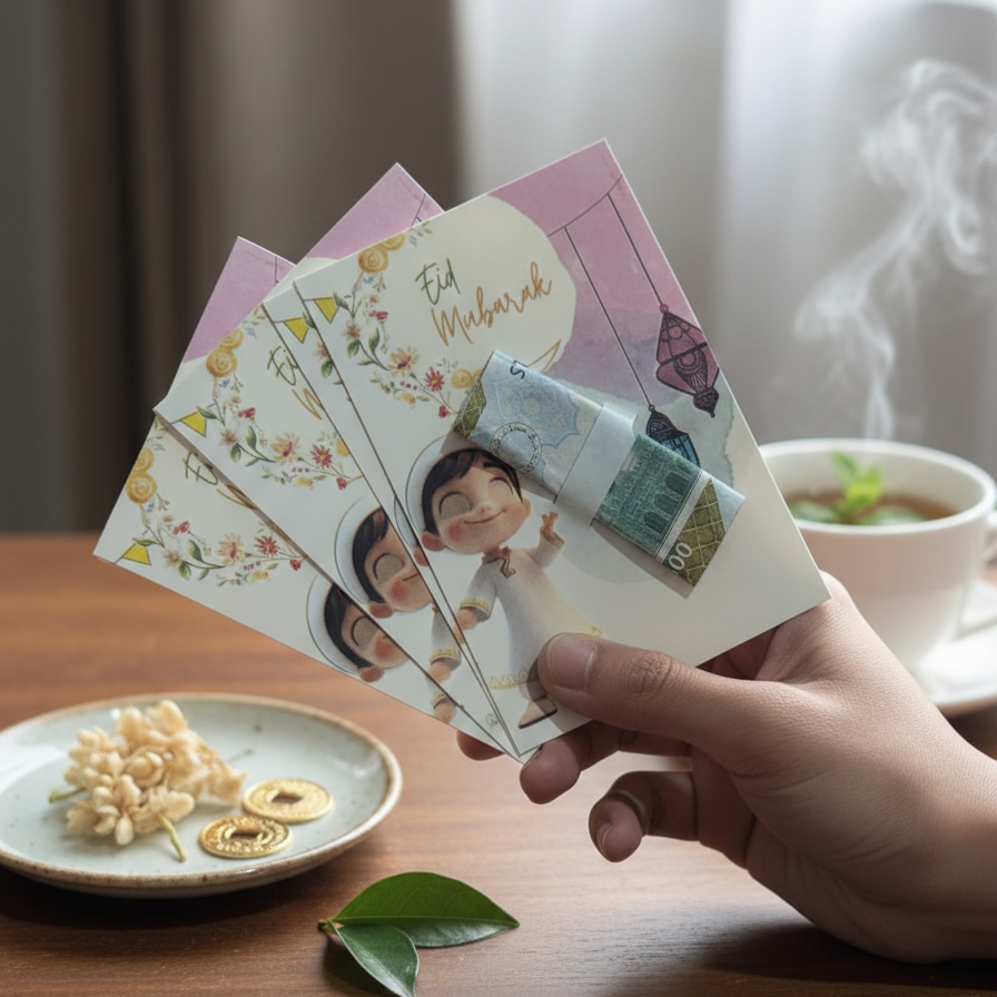 Eidi Cards Pack of 10 (Random Designs)
