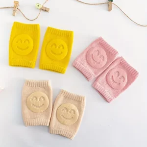 02 Pcs ( Pair ) - Soft & Protective Baby Knee Pads Â Cushioned Support for Crawling Infants & Active Toddlers - Random Color