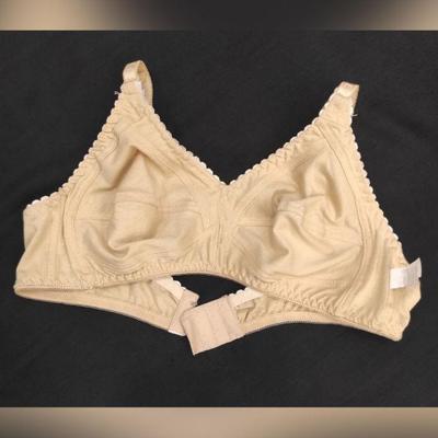 Beige Non-Padded Cotton Bra for Daily Wear - Image 4