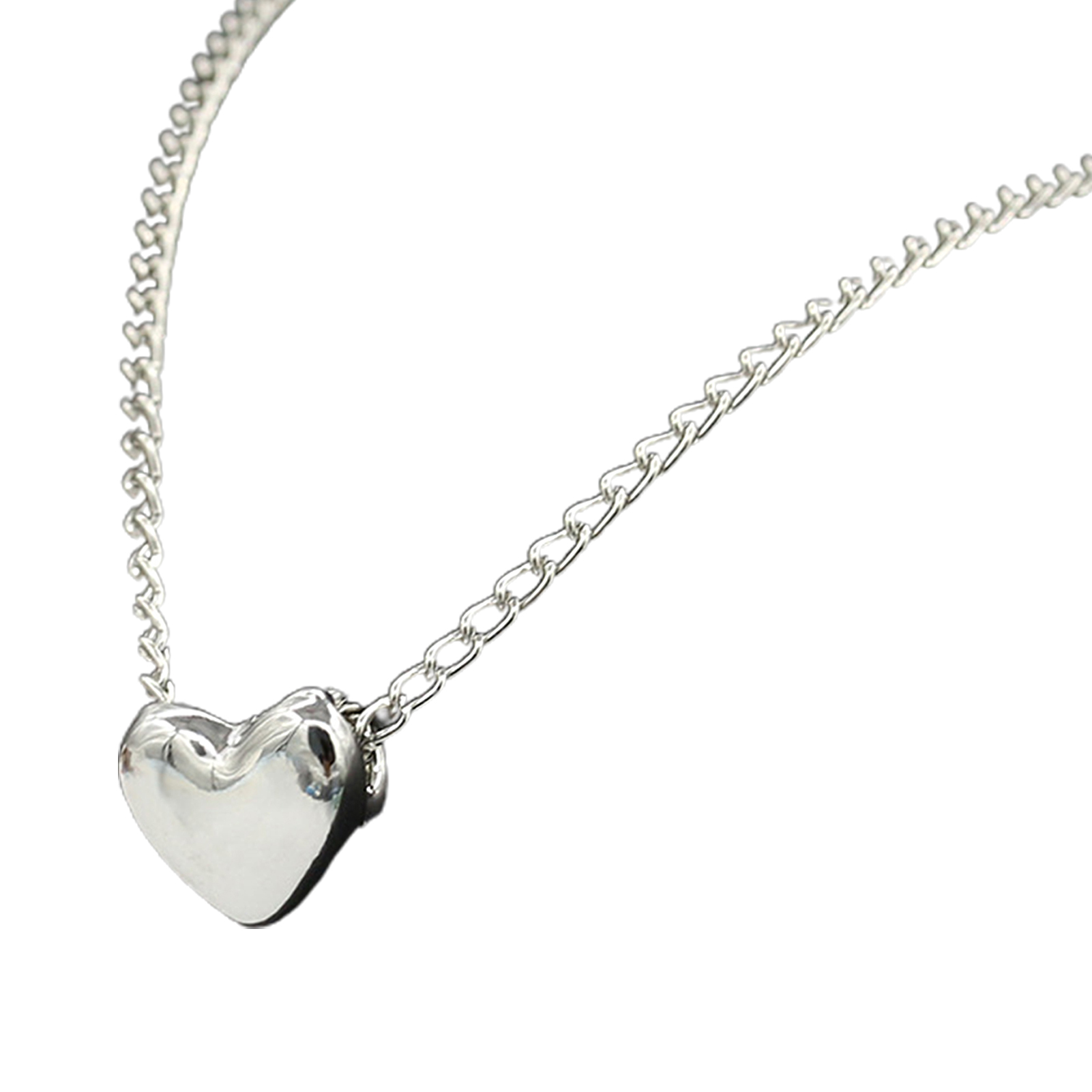 Stainless Steel Heart Shape Necklace | Love Heart Pendant Necklace | Girls & Women Fashion - Image 3