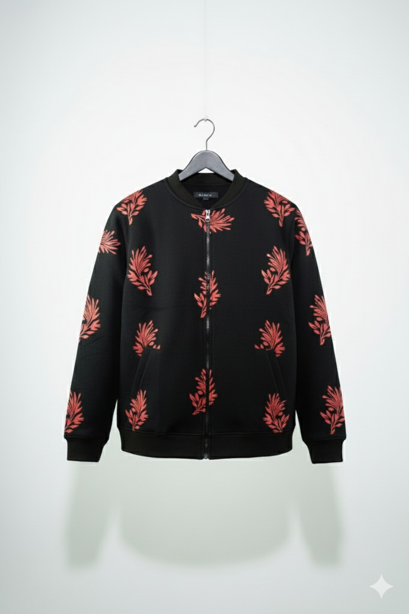 Classic Winter Jacket For Men- Zipper Style, Stay Warm And Stylish- Comfortable Fleece Material