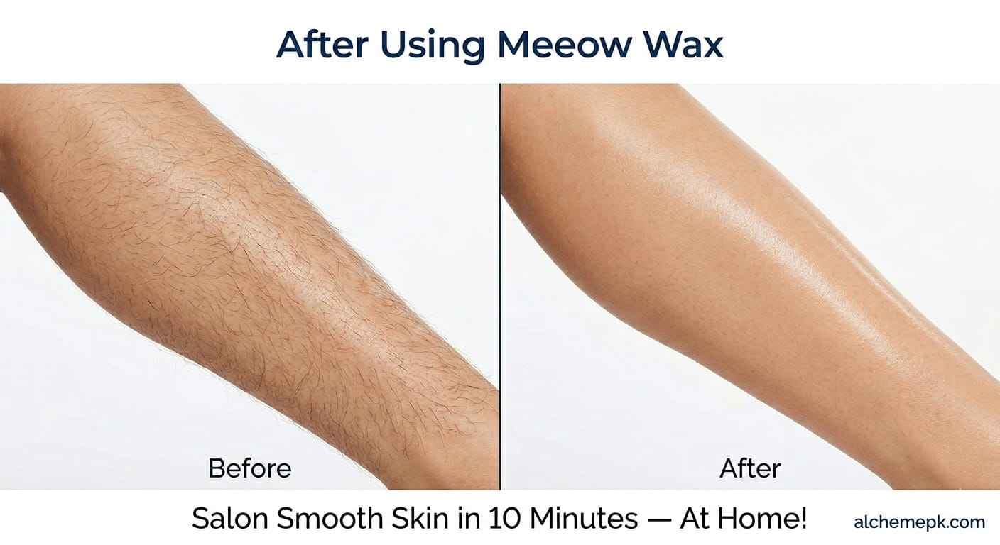 Meeoow Club 10 Min Painless Body Wax Orange Hair Removal Powder for Women - Image 4