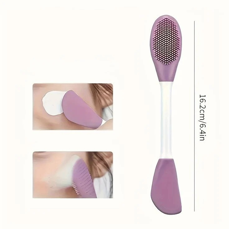 Silicone Facial Cleanser Brush (1 PCS) Soft Face Cleaning & Exfoliating Brush | Deep Pore Cleansing Tool (Random Color) - Image 2