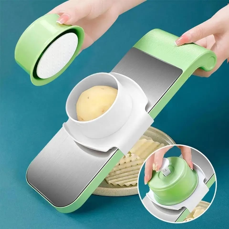 5-in-1 Multi-Functional Vegetable Slicer & Grater Adjustable Mandoline Cutter - Image 4