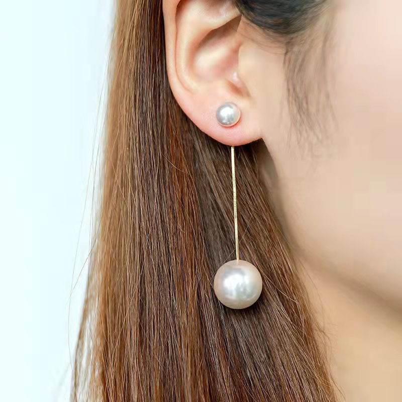AWJ-157 Elegant Pearl Hanging Korean Earrings Stylish, Lightweight & Trendy Fashion Jewelry for Women - Image 4