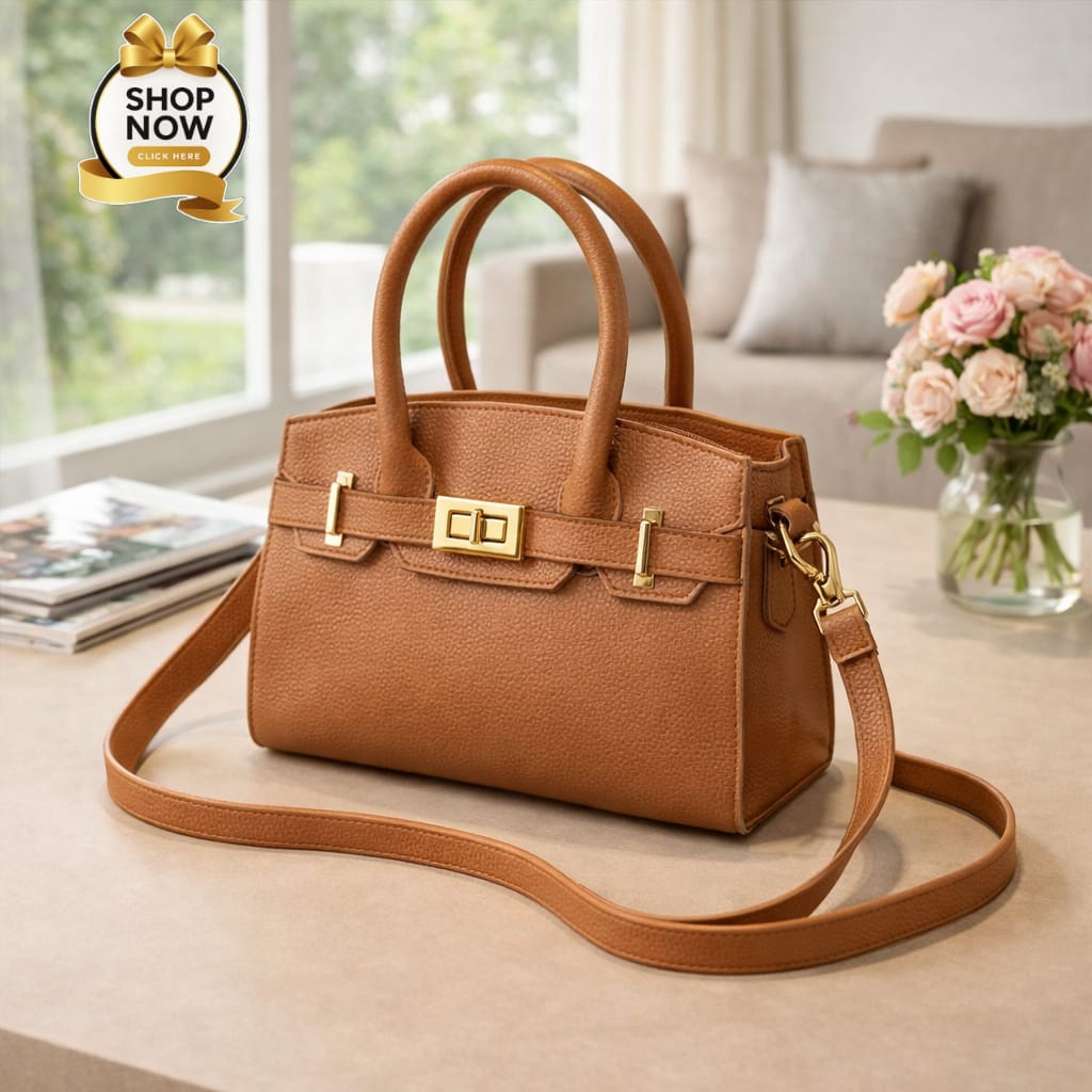 Stylish Shoulder Bag For Girls Premium Fashion Handbag With Belt Elegant Design - Image 2