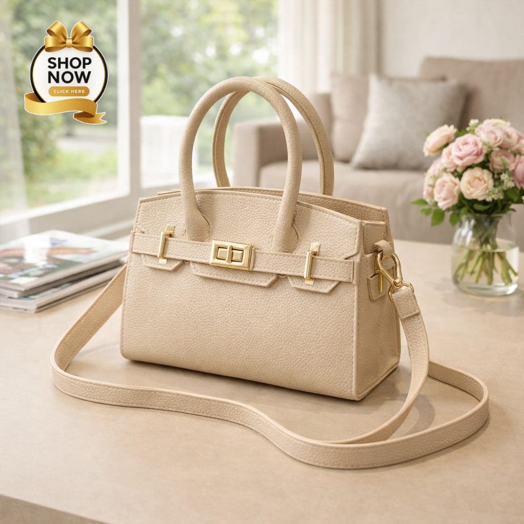 Stylish Shoulder Bag For Girls Premium Fashion Handbag With Belt Elegant Design - Image 4