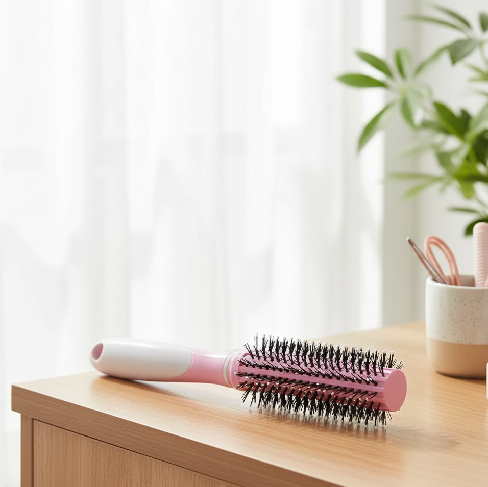Professional Round Hair Brush for Blow Drying & Styling | Smooth, Volumizing Ceramic Barrel Brush with Heat-Resistant Bristles | Perfect for Straightening, Curling, Root Lift & Salon-Style - Image 2