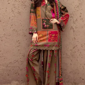 Trendy All-Over Digital Print Swiss Lawn 3 Piece Unstitched Dress with Soft Chiffon Dupatta  Lawn Collection 2026