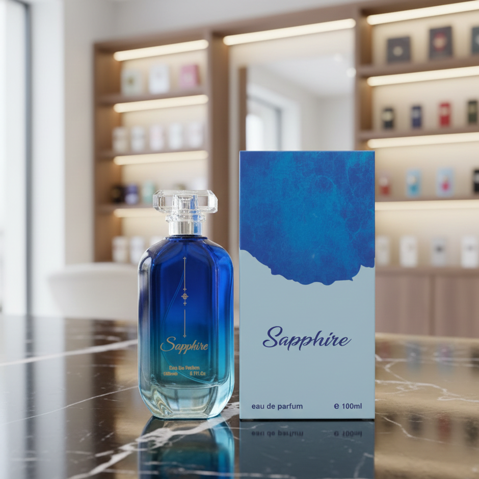 Sapphire Perfume 100ml Long-Lasting Fragrance, Elegant Scent for Daily Wear & Special Occasions