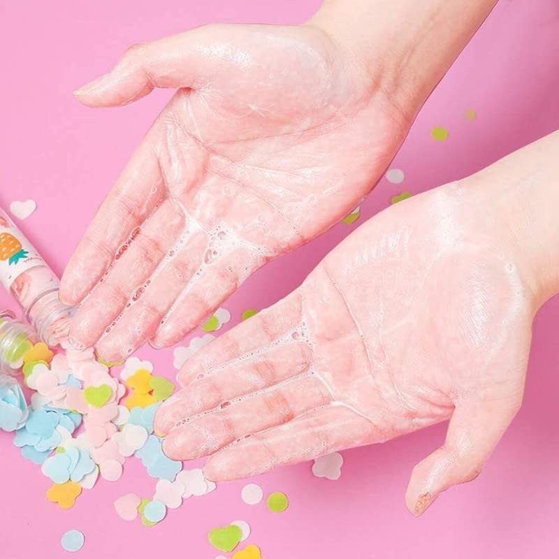 Portable Mini Paper Soap Sheets in Travel Tubes Scented Disposable Hand Wash Flakes - Image 4