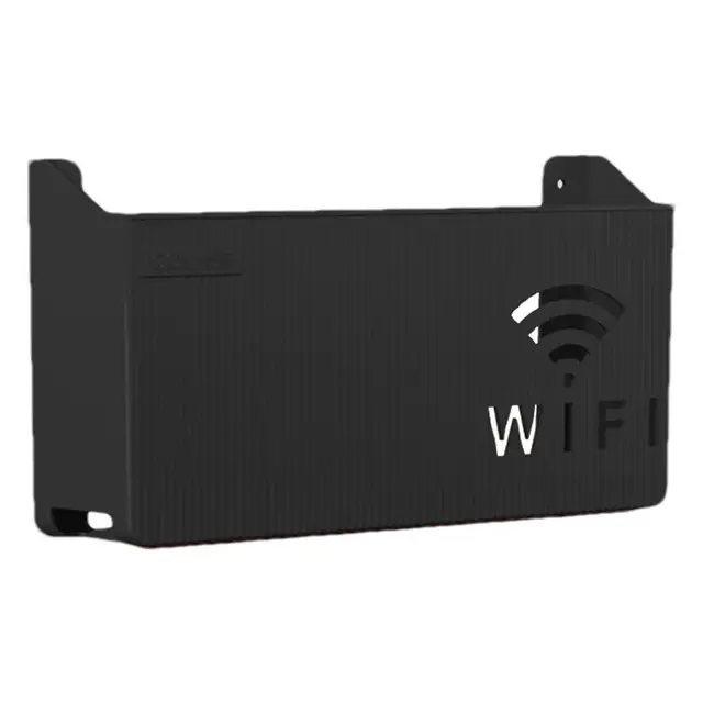 Router Storage Box Wall-mounted Plastic Cable Power Bracket Box Home Decoration Wireless Router Wifi Decoration, Set-top Box Rack( random color ) - Image 2