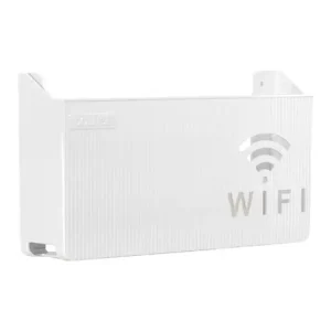 Router Storage Box Wall-mounted Plastic Cable Power Bracket Box Home Decoration Wireless Router Wifi Decoration, Set-top Box Rack( random color )