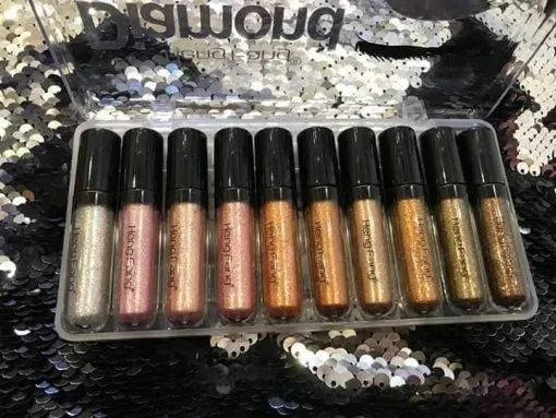 (Pack Of 10) Heng Fang Shine Diamond Glitter Eyeshadow - Image 2