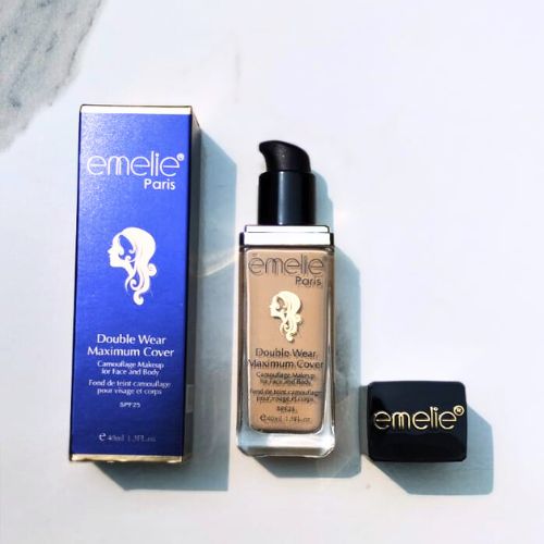 Emelie Double Wear Maximum Cover Foundation SPF25  Face & Body  Shade 1 - Image 2