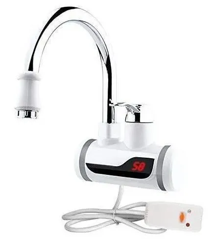 Tank-less Electric Hot Water Heater Faucet Kitchen Instant Heating Tap Water With LED - Image 4