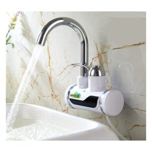 Tank-less Electric Hot Water Heater Faucet Kitchen Instant Heating Tap Water With LED