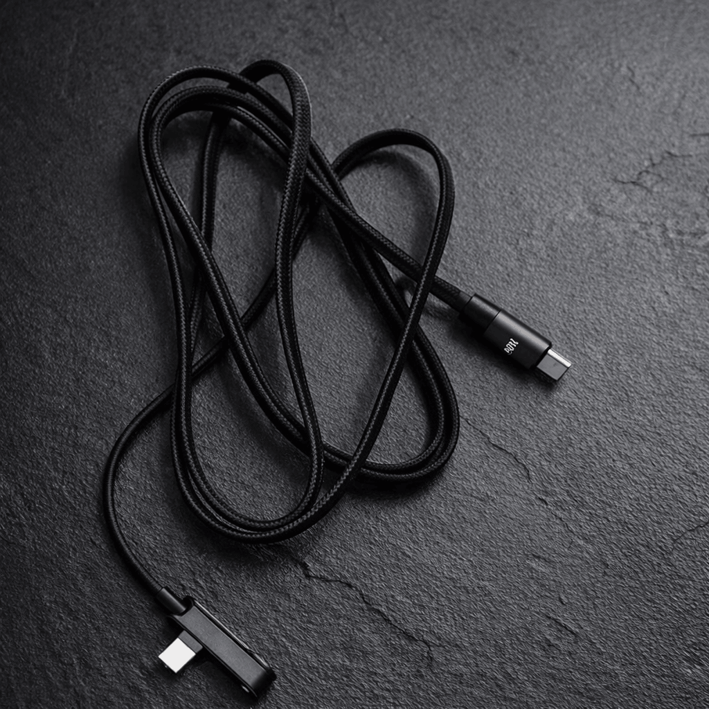 240W Ultra Fast USB-C to USB-C Charging Cable with Built-in Foldable Phone Stand Premium Braided Data Cord - Image 3