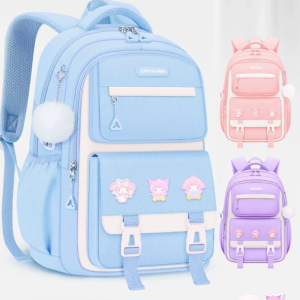 Premium School Bag | Waterproof Backpack 43cm × 30cm | Spacious & Durable Student School Bag for Grade 5|Blue