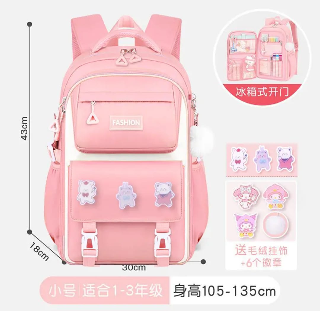 Premium School Bag | Waterproof Backpack 43cm × 30cm | Spacious & Durable Student School Bag for Grade 5|Blue - Image 3