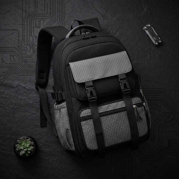 School Backpack for Teenagers | Multi-Point Decompression Student Bag with Balanced Chest Buckle & Large Capacity