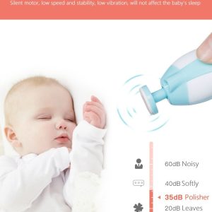 Premium 6-in-1 Electric Baby Nail Trimmer Set – Safe Infant Nail Filer & Grooming Kit with Storage Case (Random Color)