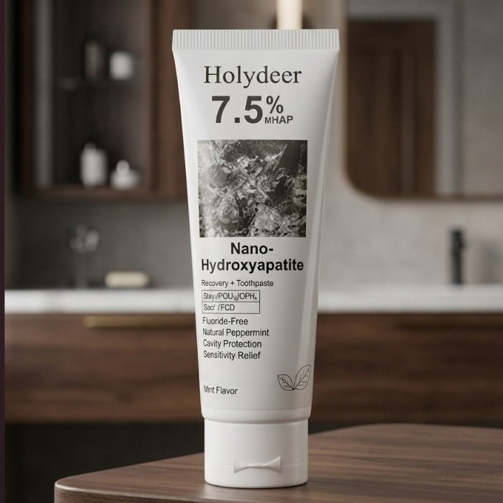 Holydeer Recovery Toothpaste 80g – 7.5% Nano-Hydroxyapatite Enamel Repair & Teeth Whitening Toothpaste for Sensitive Teeth - Image 2