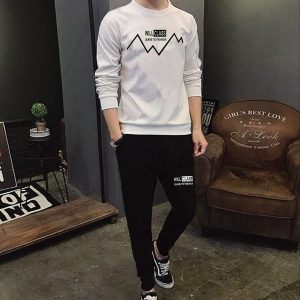 Stylish Classic Branded Men's Tracksuit Set – Premium T-Shirt & Trouser Combo for Casual Wear, Gym & Daily Use