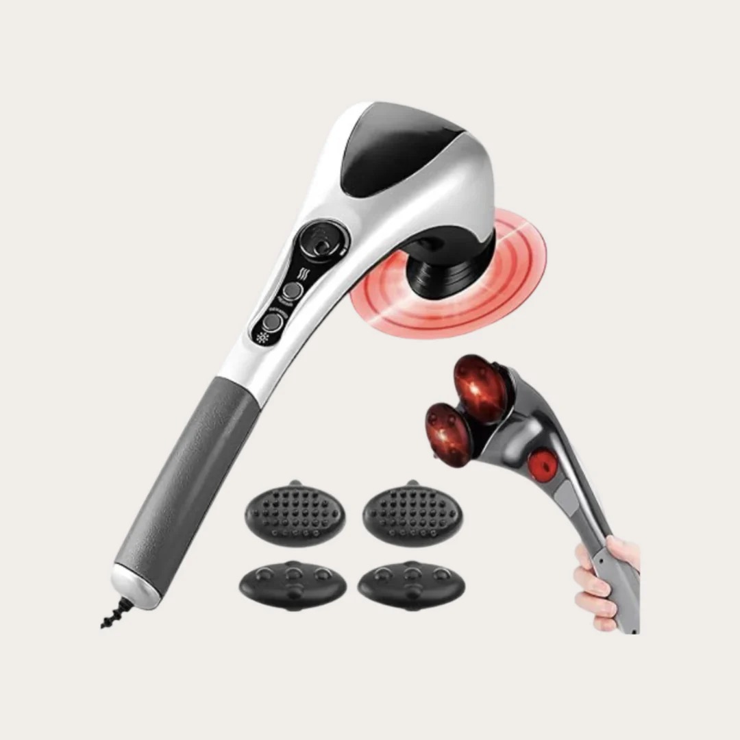 Blue Idea Full Body Handheld Double Head Massager with Infrared Heat Technology - Image 5