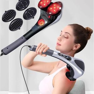 Blue Idea Full Body Handheld Double Head Massager with Infrared Heat Technology