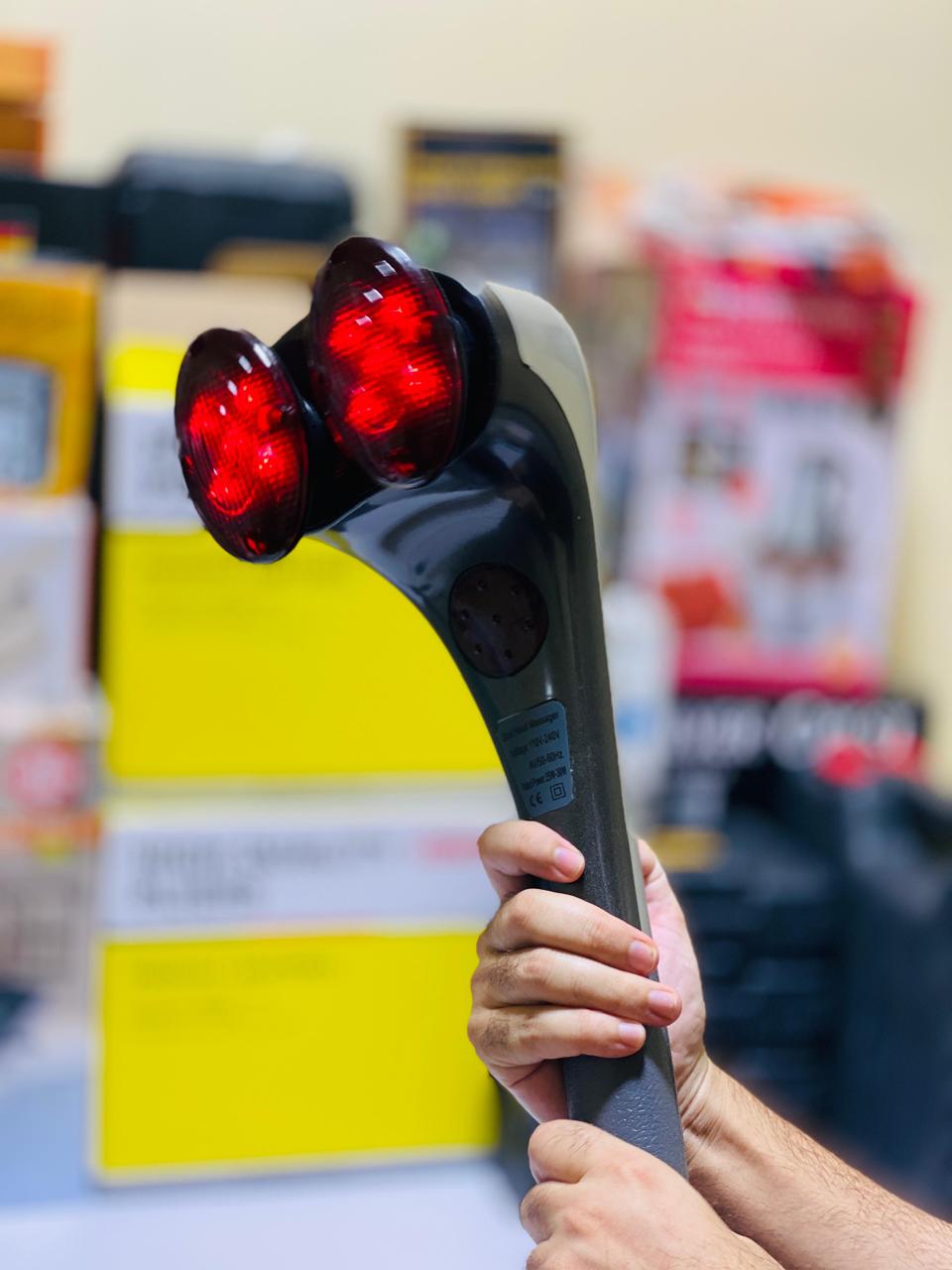 Blue Idea Full Body Handheld Double Head Massager with Infrared Heat Technology - Image 7