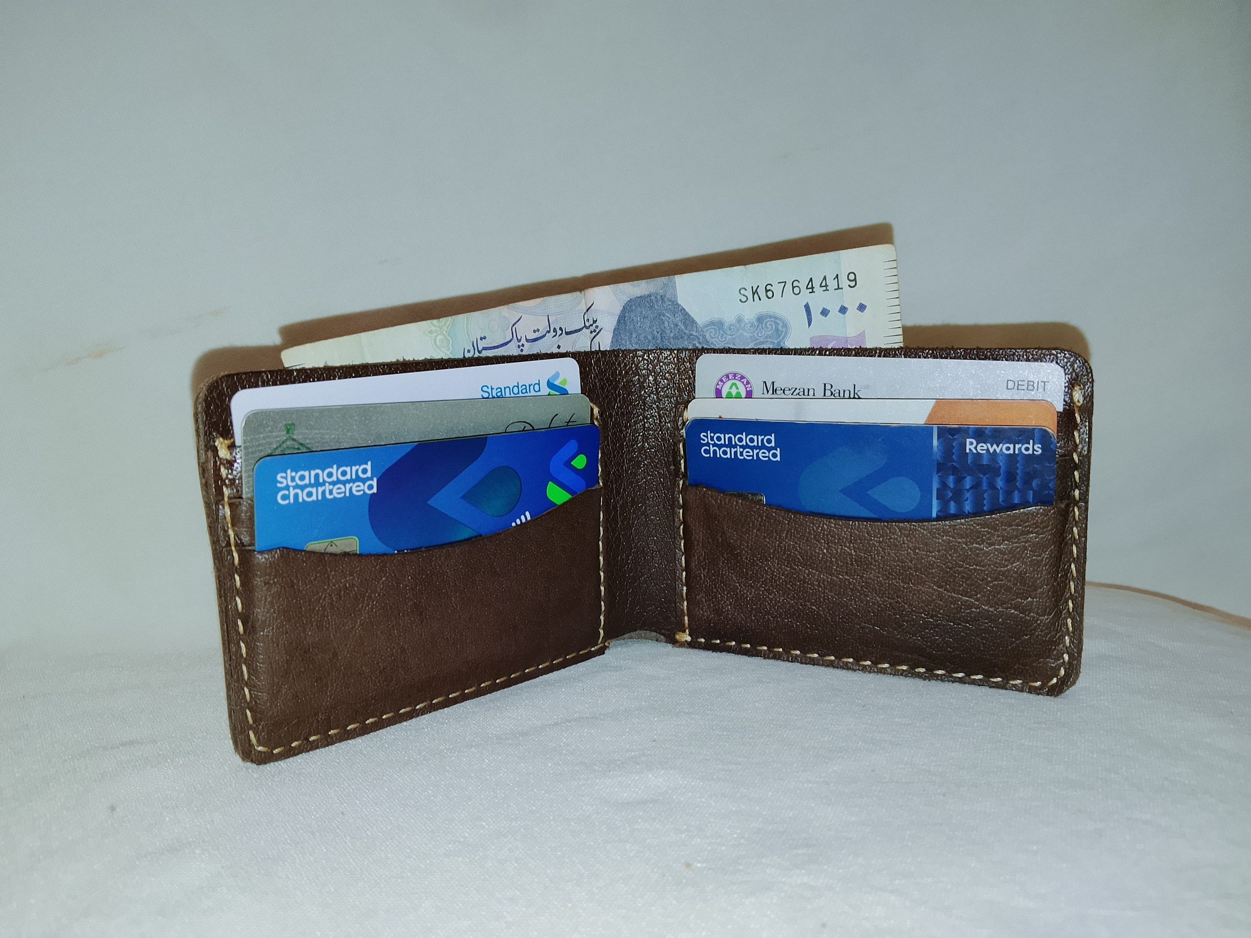 Mens Rugged Leather Wallet Premium Durable Design