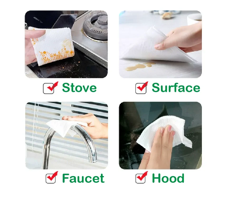 Kitchen Wipes 2-IN-1 CLEANSE + BRIGHTENS (50pc in 1 pouch) - Image 2