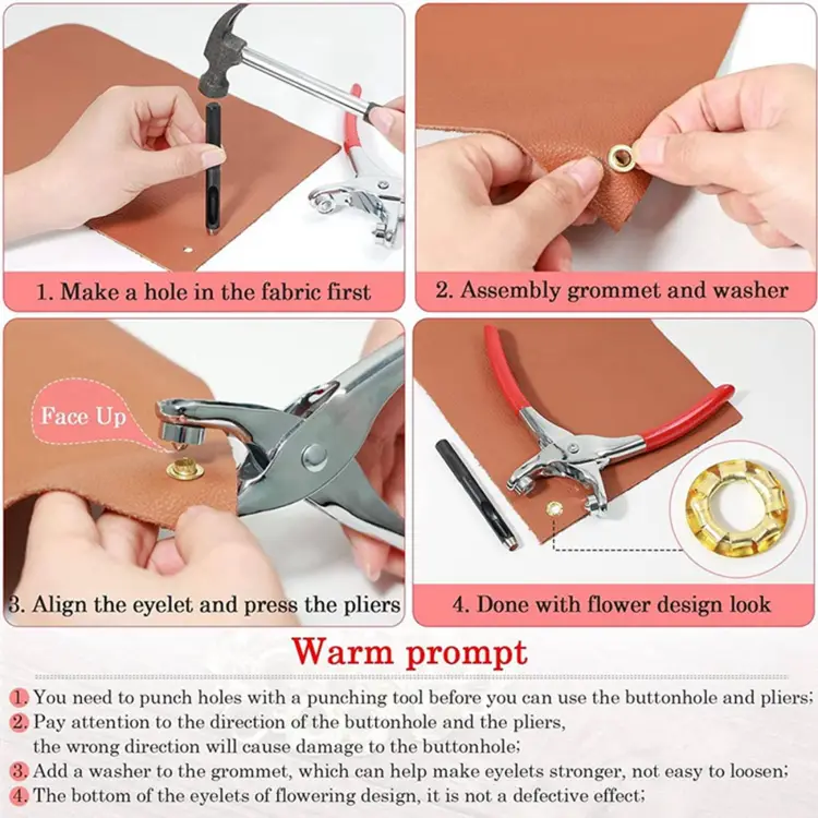 Metal Hand Press Tich Button fixer Machine metal good quality - 50 PCs button - Image 3