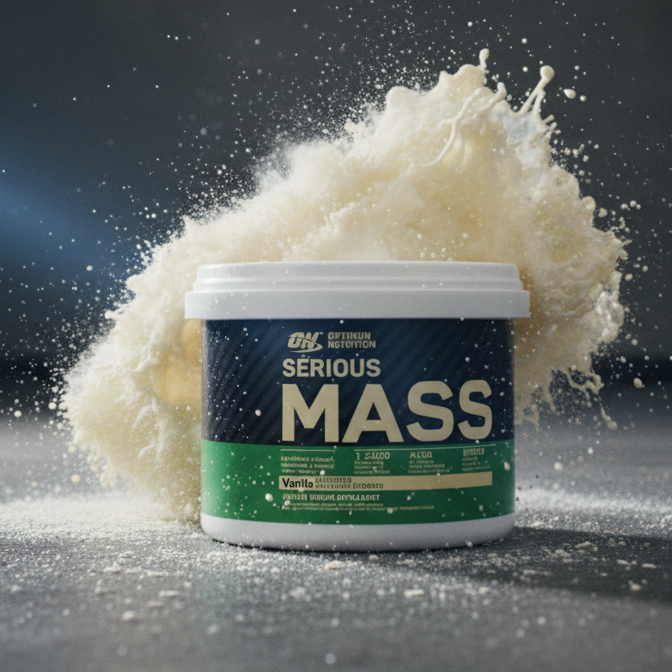 Optimum Nutrition Serious Mass Vanilla High-Calorie Weight Gainer With 1250 Calories, 50g Protein, 252g Carbs & Added 3g Creatine for Muscle Growth (300g) - Image 2