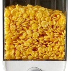 1Pc 1500ml Wall-Mounted Grain Storage Box Cereal, Rice, Oatmeal & Dry Fruit Dispenser | Kitchen Food Organizer Container
