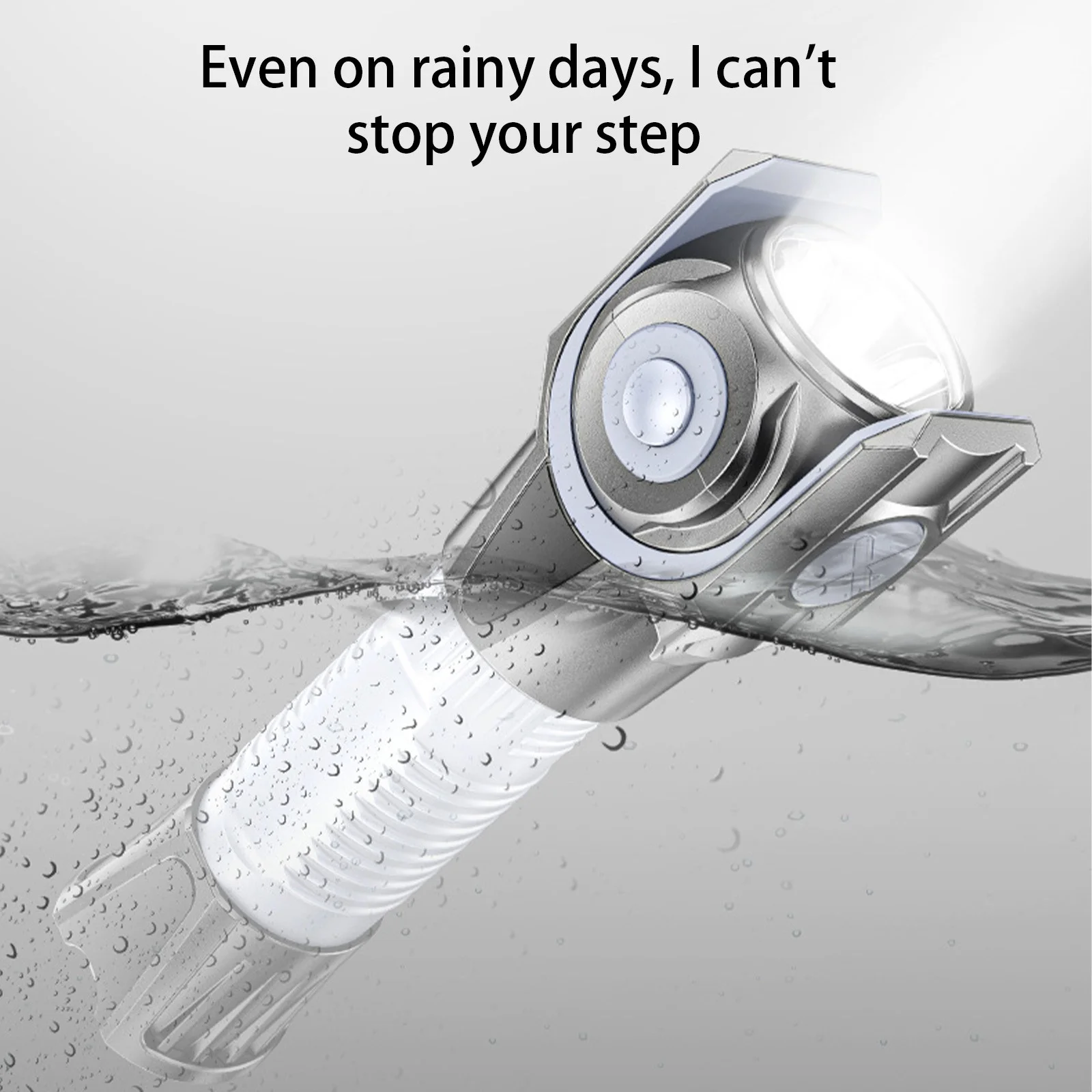 360 Degree Rotating Flashlight Outdoor Led Flashlight Rechargeable Torch for Camping Outdoor Emergency Use - Image 3