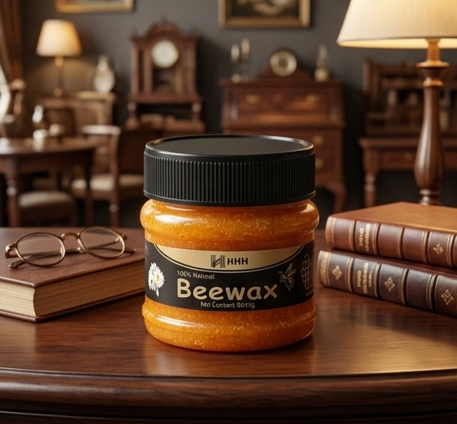 HHH 100% Natural Beewax - Premium Wood Seasoning & Furniture Polish for Restoration and Protection - Image 2