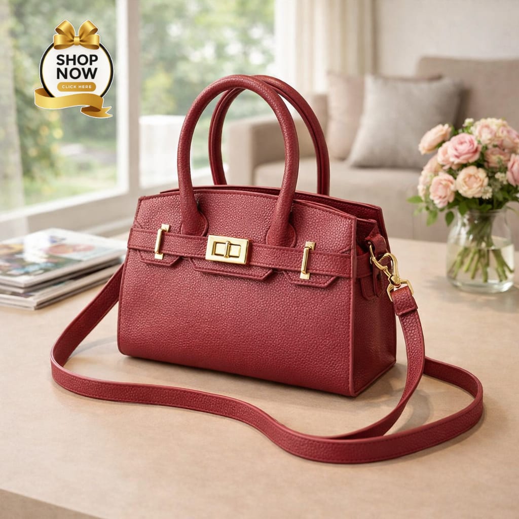 Stylish Shoulder Bag For Girls Premium Fashion Handbag With Belt Elegant Design - Image 3