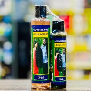 Adivasi Herbal Hair Oil And Shampoo Deal Pack Of 2  Natural Hair Care Combo For Strong, Shiny, And Healthy Hair (Oil 100ml + Shampoo 200ml)