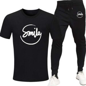 Black Trendy Markhor Printed Track Suit for Men & Boys | Soft & Comfortable Summer Wear | Lightweight Breathable Fabric