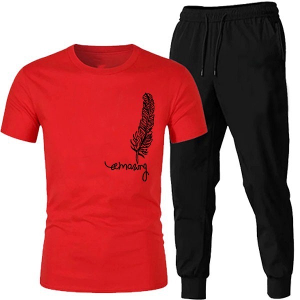 HALF SLEEVE PREMIUM TRENDY PRINTED TRACKSUIT FOR MEN - Image 2