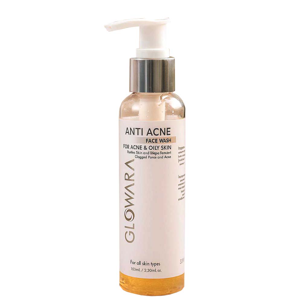 Glowara Anti Acne Face Wash Deep Cleansing Formula with Anti-Microbial & Oil-Control Ingredients for Clear, Smooth & Acne-Free Skin - Image 2