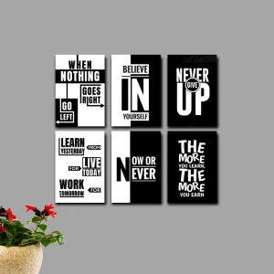 6 PCS Wall Decor Cardboard Photo Tiles with Double-Sided Tape Easy Stick Picture Frames for Home Decoration
