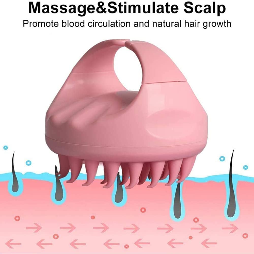 Scalp Massager Soft Silicone Shampoo Brush for Deep Scalp Care - Image 2