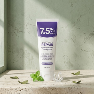 7.5% nHAP White Tooth Repair Hydroxyapatite Toothpaste  Advanced Enamel Whitening & Stain Reduction (120g)