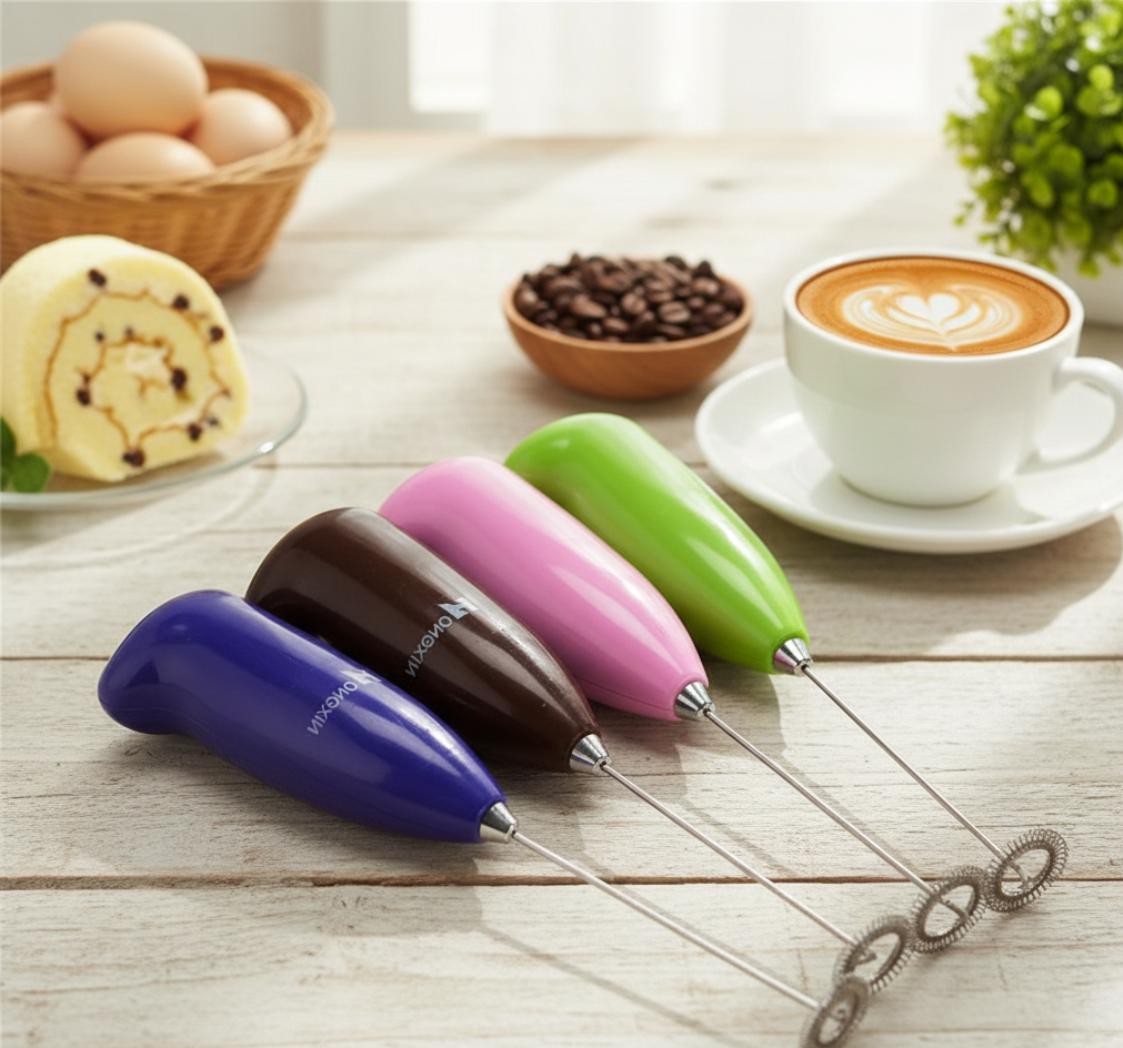 Coffee Beater & Milk Frother Mini Handheld Egg Whisk, Drink Mixer & Foamer for Kitchen Use | Practical Cooking Tool (Random Color) - Image 4