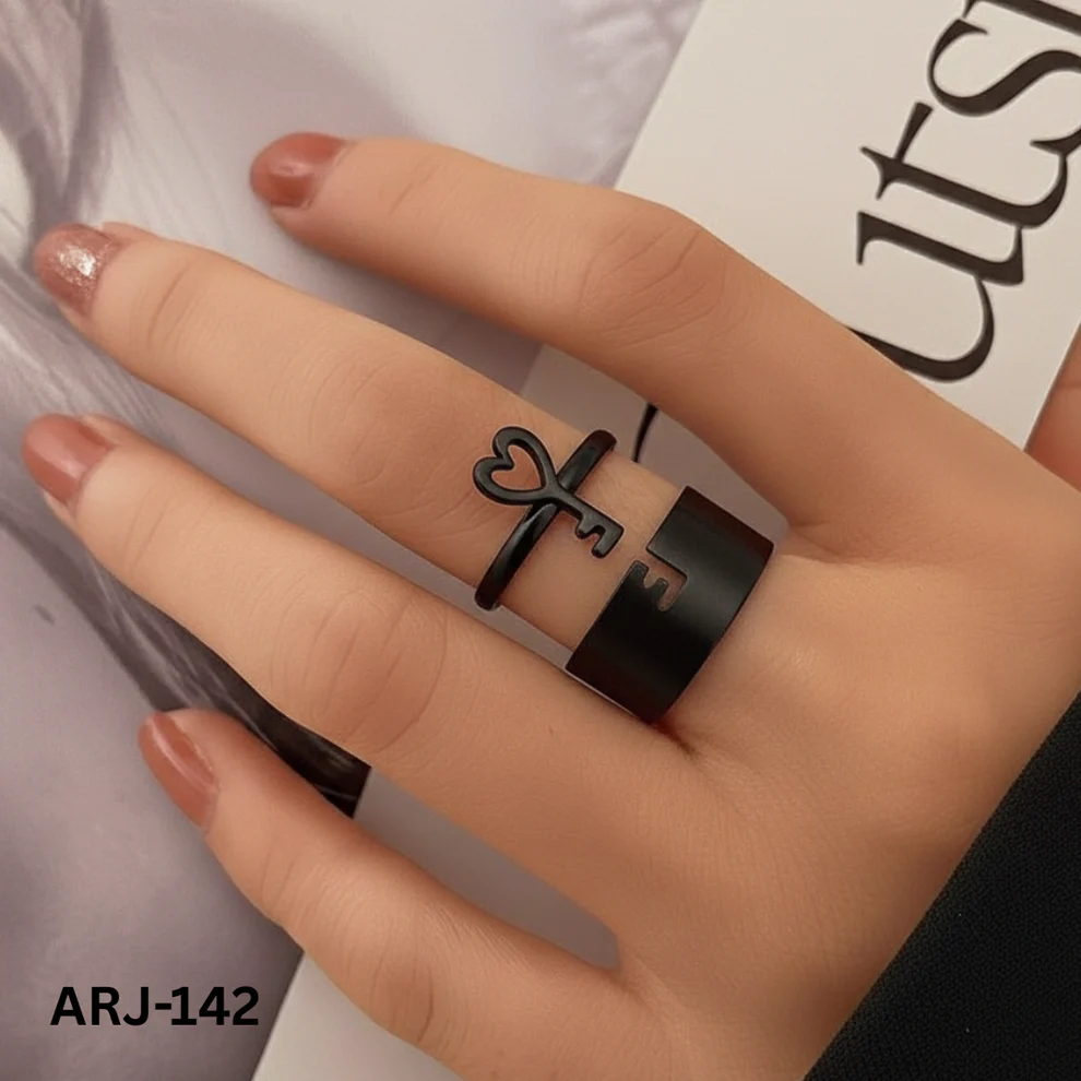 ARJ-142 Lock And Key Ring Stylish Durable Functional Design For Secure Use And Everyday Carry Convenience Adjustable Size - Image 2